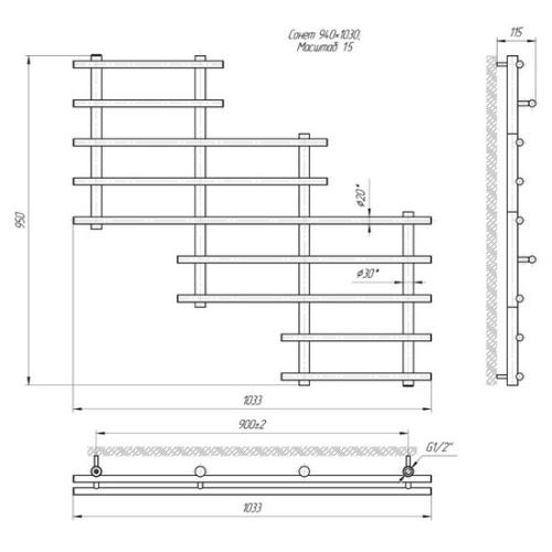 Сушка для рушників Mario Сонет Сушка для рушників Mario Сонет