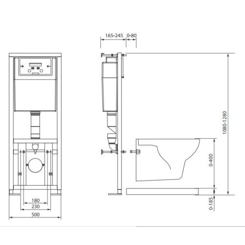 Инсталяция для унитаза Cersanit Link