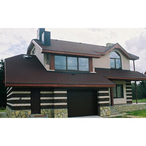 Битумная черепица Kerabit Волна коричнево-черный 70013