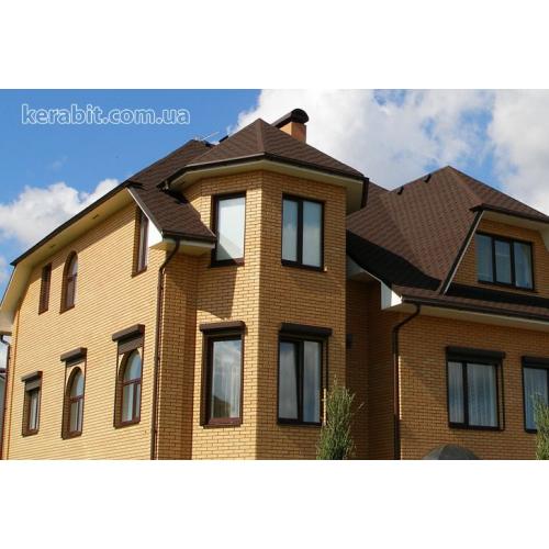 Битумная черепица Kerabit Квадро Спелый каштан Classic 79003 Битумная черепица Kerabit Квадро Спелый каштан Classic 79003