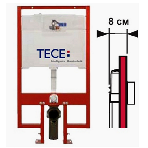 Застенный модуль для подвесного унитаза TECEbox 9300040