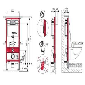Застенный модуль для подвесного унитаза TOTO Neorest 9300044