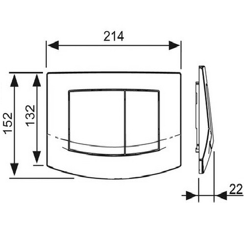 Панель смыва TECE ambia 9240200