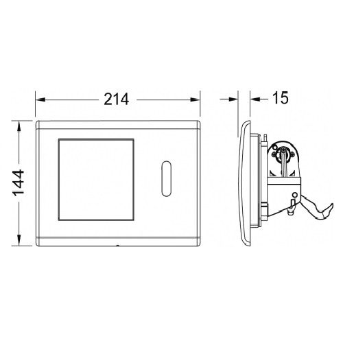 Панель смыва TECE planus с инфракрасным датчиком 9240350