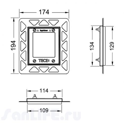 Монтажна рамка TECE loop 9242646 urinal Монтажна рамка TECE loop 9242646 urinal