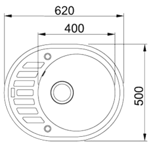 Гранітне миття Franke ROG 611-62