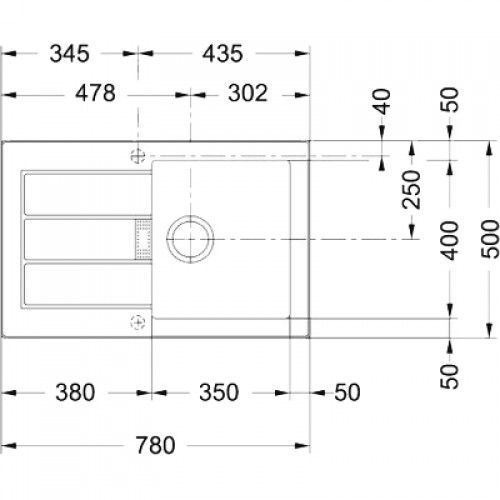 Тектонитовая мойка Franke SID 611-78