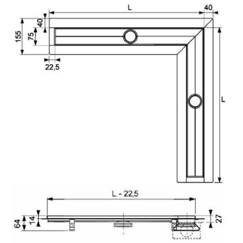 Решетка TECEdrainline Basic 610910 Решетка TECEdrainline Basic 610910