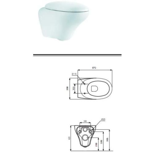KOLO OVUM by Antonio Citterio унитаз навесной L43100 KOLO OVUM by Antonio Citterio унитаз навесной L43100