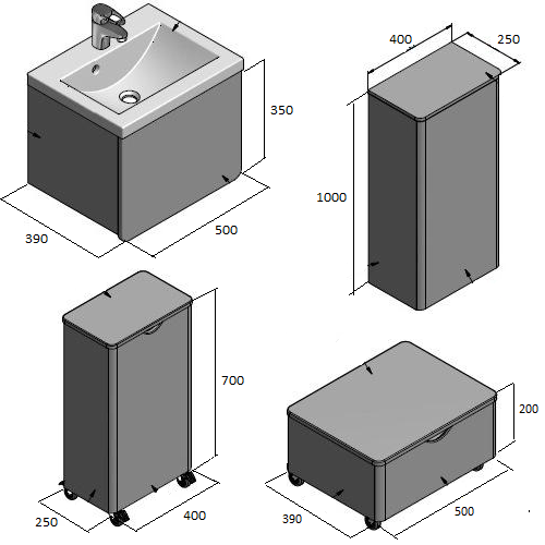 Комплект мебели Буль Буль CAPRI 2 Комплект мебели Буль Буль CAPRI 2