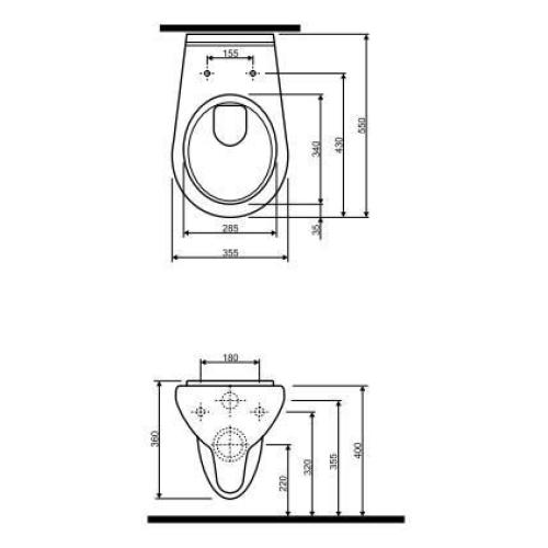 KOLO Nova Top унітаз навісний 63100