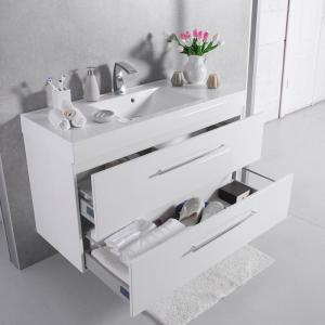Шкафчик навесной Fancy Marble модель Barbados 2-120 с раковиной Nadja