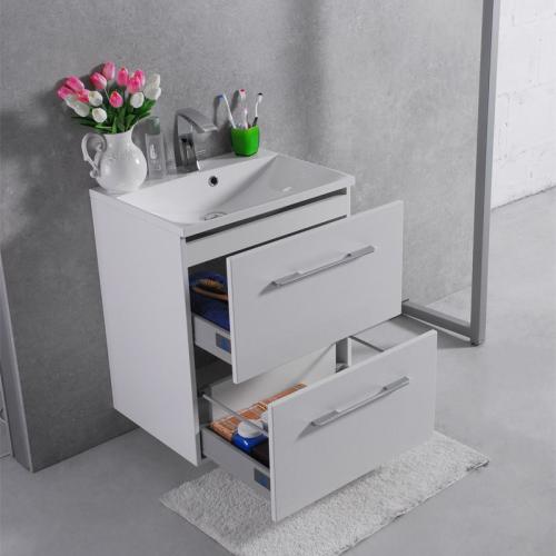 Шафка навісна Fancy Marble модель Santorini 60 з раковиною Amelia 600 C Шафка навісна Fancy Marble модель Santorini 60 з раковиною Amelia 600 C