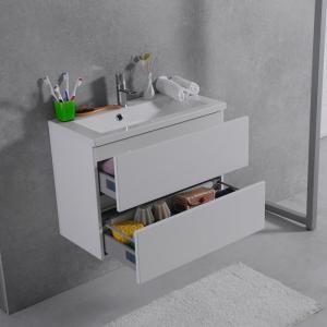 Шкафчик навесной Fancy Marble модель Rodos с раковиной Elina 700