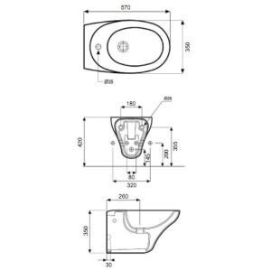 Kolo Ovum Біде навісне L45100