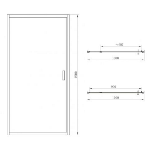 Душевая дверь Primera Frame SDC (SDG, SDP) 1110 (100 см)