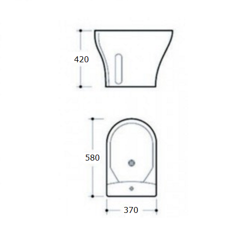 Біде підлогове VOLLE Tisa 13-13-651 Біде підлогове VOLLE Tisa 13-13-651
