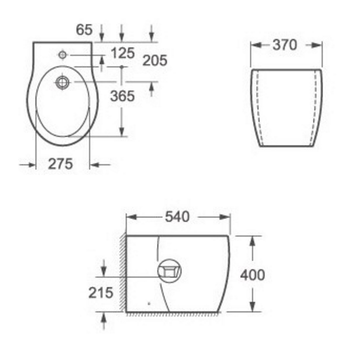 Біде підлогове VOLLE Daniella 13-24-003