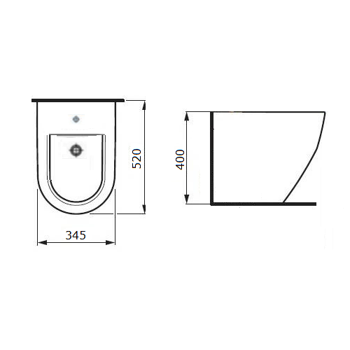 Біде підлогове VOLLE Orlando 13-35-072
