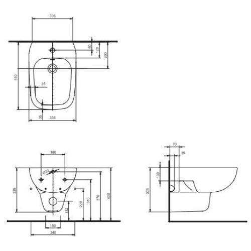 Kolo Style Биде навесное L25100