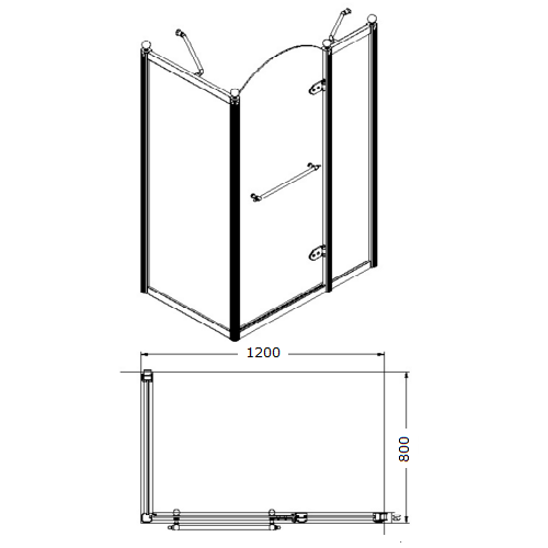 Душова кабіна Grand Tenerife Silver 10-22-164 S Душова кабіна Grand Tenerife Silver 10-22-164 S