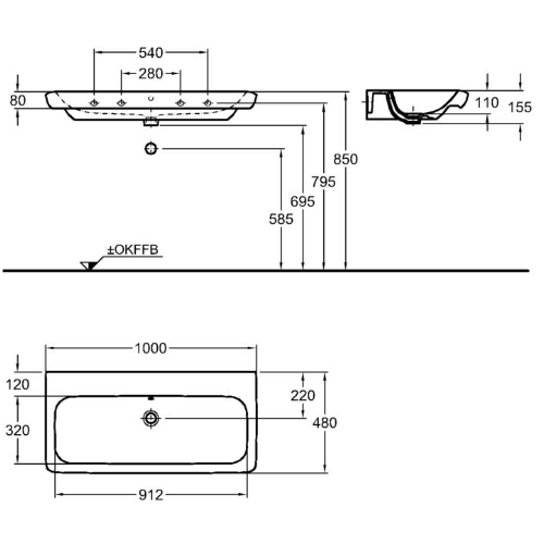 Раковина Keramag It!-100 121903 Раковина Keramag It!-100 121903