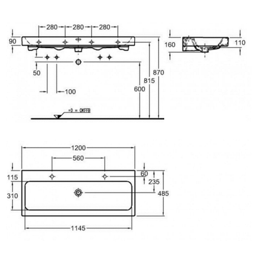 Раковина Keramag iCon-120 124020 Раковина Keramag iCon-120 124020