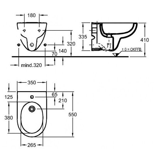 Подвесное биде Keramag Renova NR. 1 233040