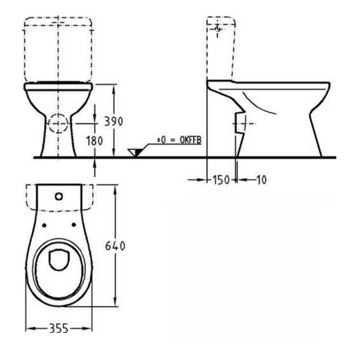 Напольный унитаз Keramag Renova NR. 1 203800 Напольный унитаз Keramag Renova NR. 1 203800