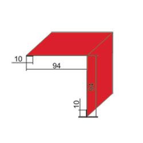 Планка наруж. угла для металлочерепицы ПНУ-1 Полиэстер матовый