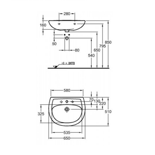 Раковина Keramag Renova Nr. 1 223065