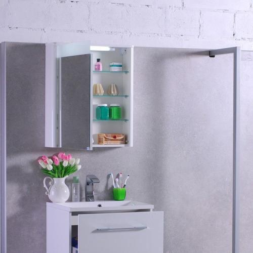 Дзеркальна шафа Fancy Marble Модель Santorini 600 Дзеркальна шафа Fancy Marble Модель Santorini 600