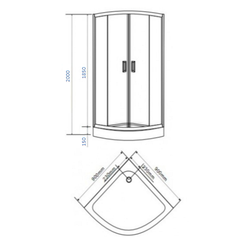 Душевая кабина EGER TISZA 599-021 90х90 Frizek Душевая кабина EGER TISZA 599-021 90х90 Frizek