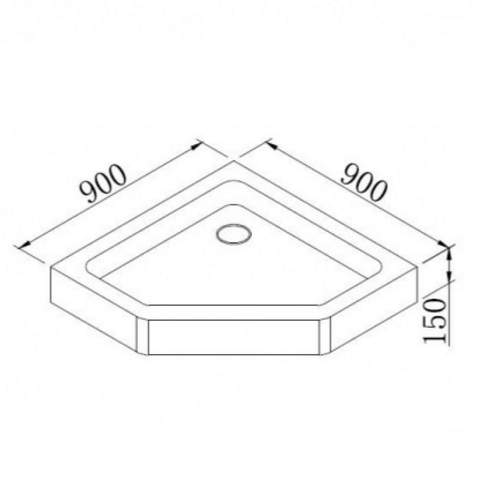 Поддон акриловый EGER STEFANI 599-535/2, (90) Поддон акриловый EGER STEFANI 599-535/2, (90)