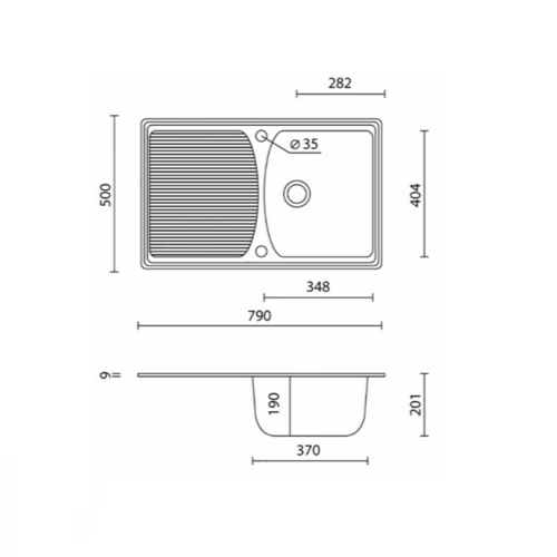 Гранітне миття Granitika Cube Long Гранітне миття Granitika Cube Long