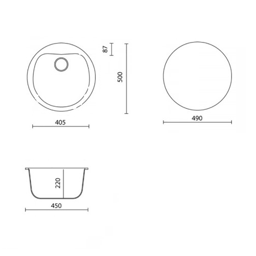 Гранітне миття Granitika Round Bevel