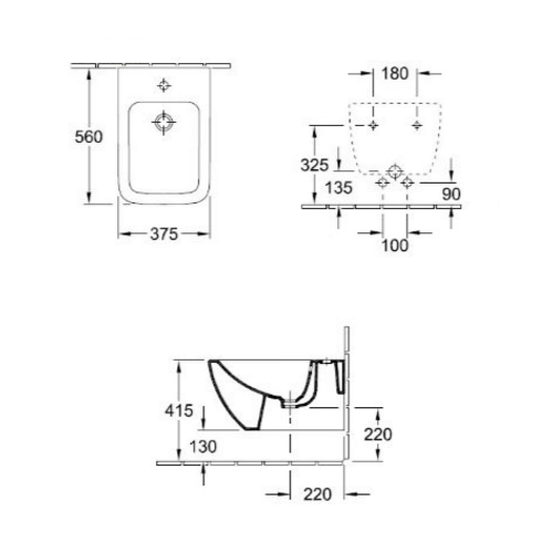 Биде подвесное Villeroy & Boch Venticello Биде подвесное Villeroy & Boch Venticello