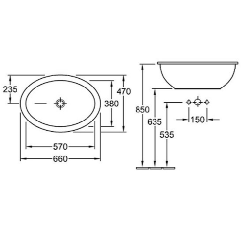 Раковина Villeroy & Boch Loop&Friends, 615530 Раковина Villeroy & Boch Loop&Friends, 615530