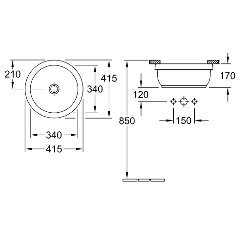 Раковина Villeroy & Boch Architectura 417540