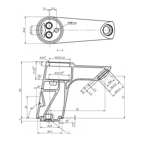 Змішувач для умивальника Invena Verso BU-82-001