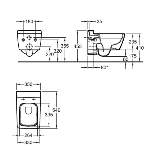 Унитаз подвесной Keramag Xeno 2 207050