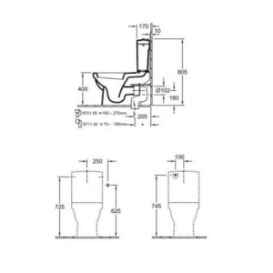Бачок Villeroy & Boch Omnia Architectura 57731101 Бачок Villeroy & Boch Omnia Architectura 57731101