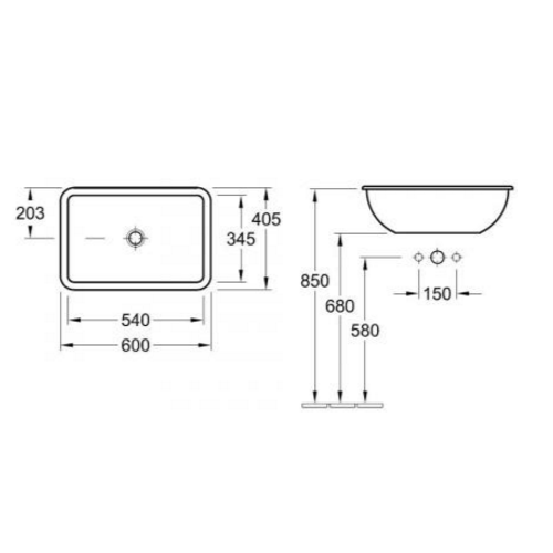 Раковина Villeroy & Boch Loop&Friends 61450001