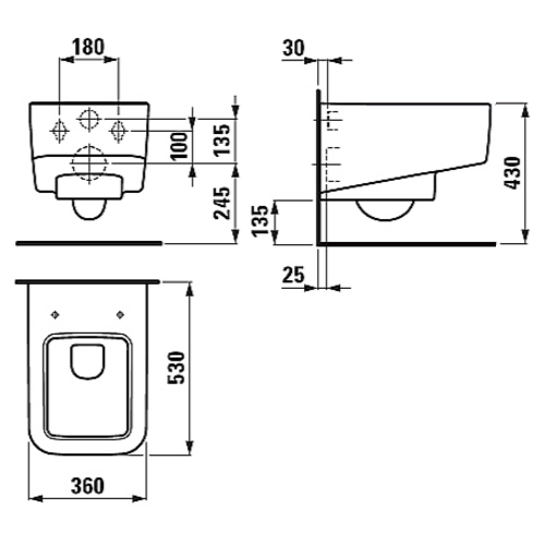 Комплект инсталяции Viega 606688 + унитаз Laufen 8.2096.1