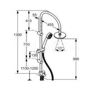 Душова система KLUDI Zenta 6167705-00 Душова система KLUDI Zenta 6167705-00