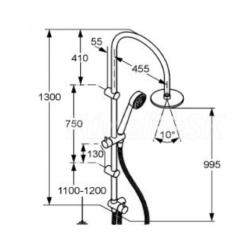 Душевая система KLUDI Zenta 6167705-00