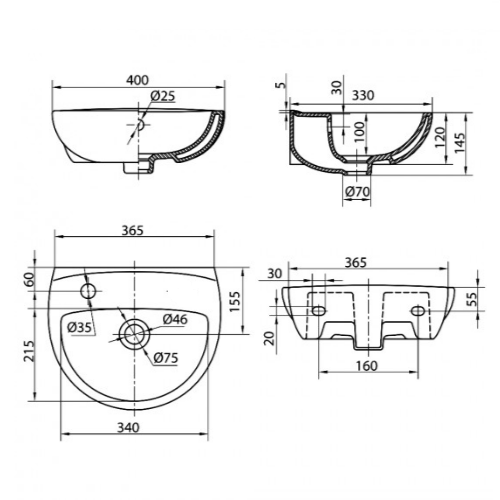 Умивальник KOLO Freja 40