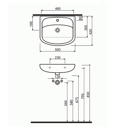 Меблевий умивальник KOLO Nova 50