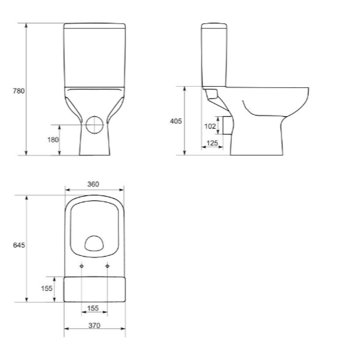Унитаз-компакт Cersanit COLOUR CLEAN ON 011 Унитаз-компакт Cersanit COLOUR CLEAN ON 011