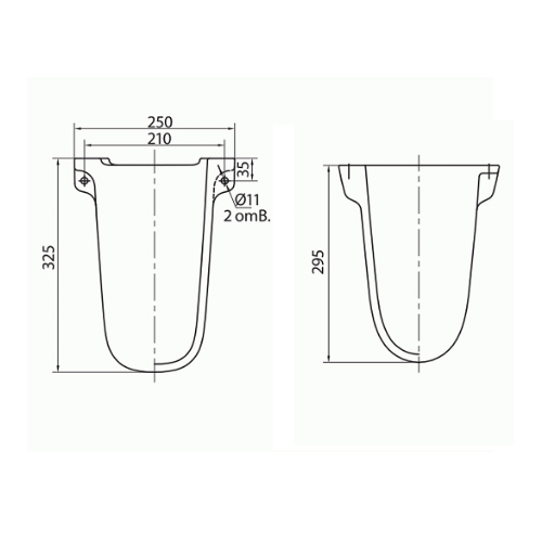 Полупьедестал KOLO Freja Полупьедестал KOLO Freja